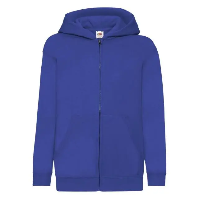Fruit of the Loom Classic Full Zip Hoodie in Blue 