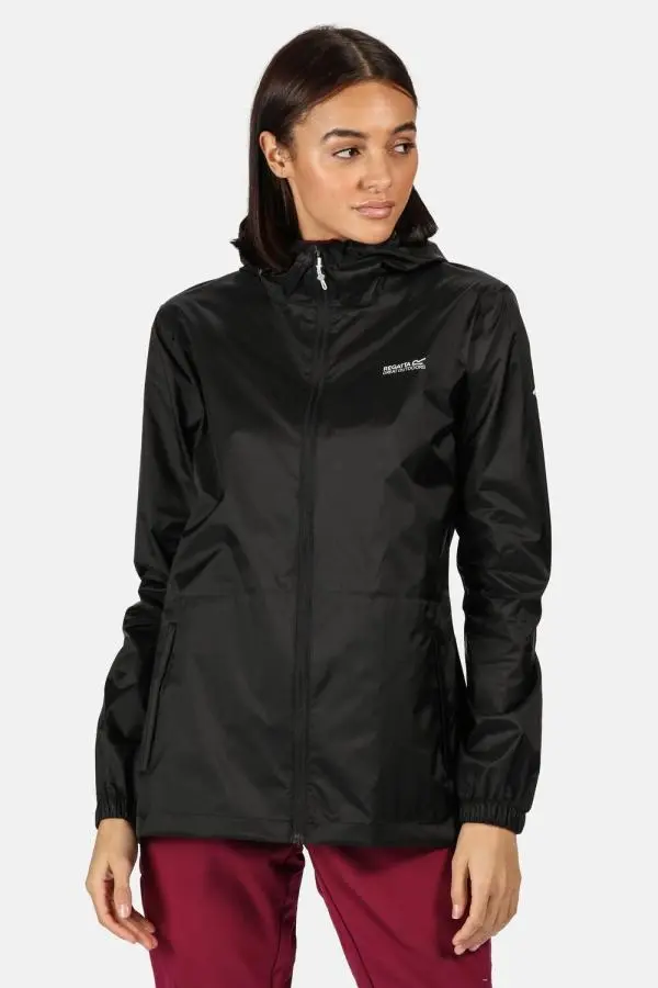Regatta Women's Pack-It III Waterproof Packaway Jacket in Black 