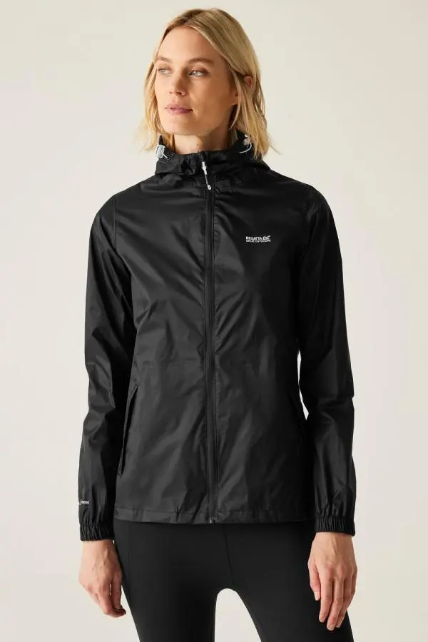 Regatta Women's 'Pack-It III' Waterproof Packaway Jacket in Black 