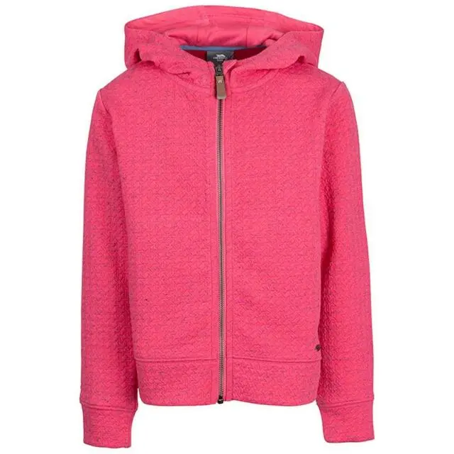 Trespass Winnie Marl Hoodie in Pale Pink | Size: 7-8 Years