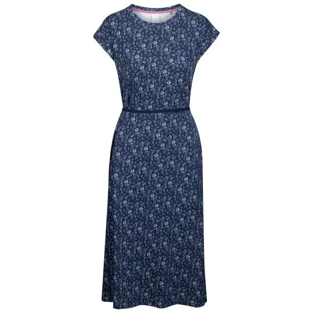 Trespass Women's Portia Flower Casual Dress in Navy 