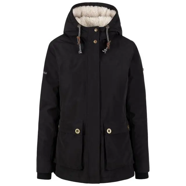 Trespass Women's Token Waterproof Jacket in Black 