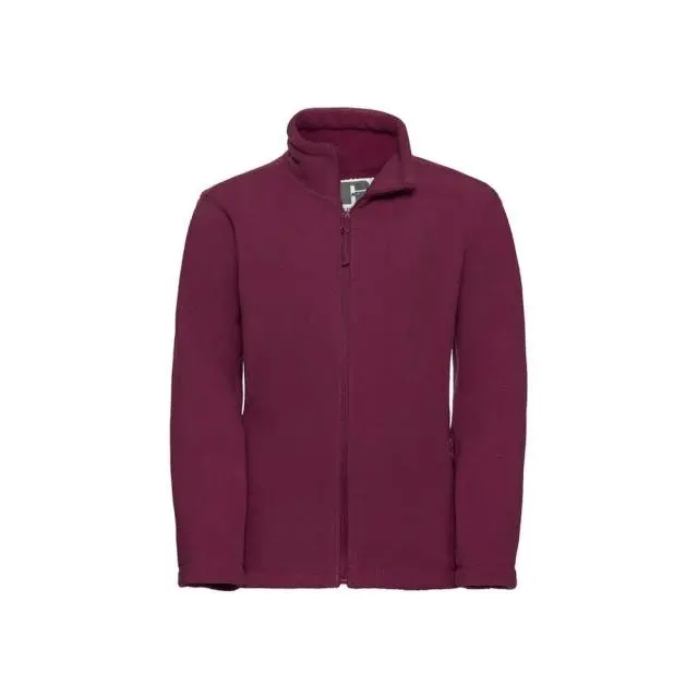 Russell Fleece Jacket in Burgundy 