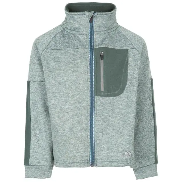 Trespass Ime Marl Fleece Jacket in Lime | Size: 9-10 Years