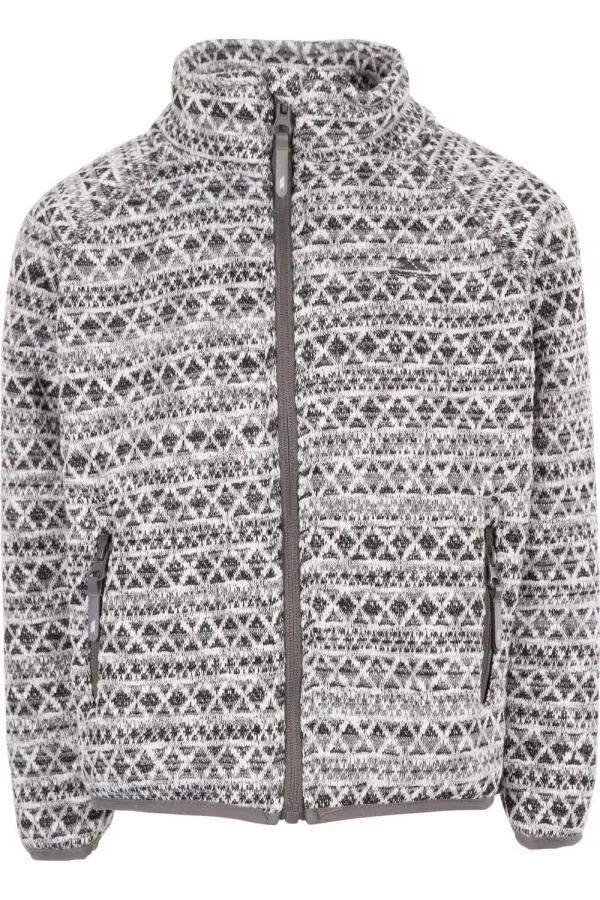Trespass Flinch Fleece Jacket in Light Grey 