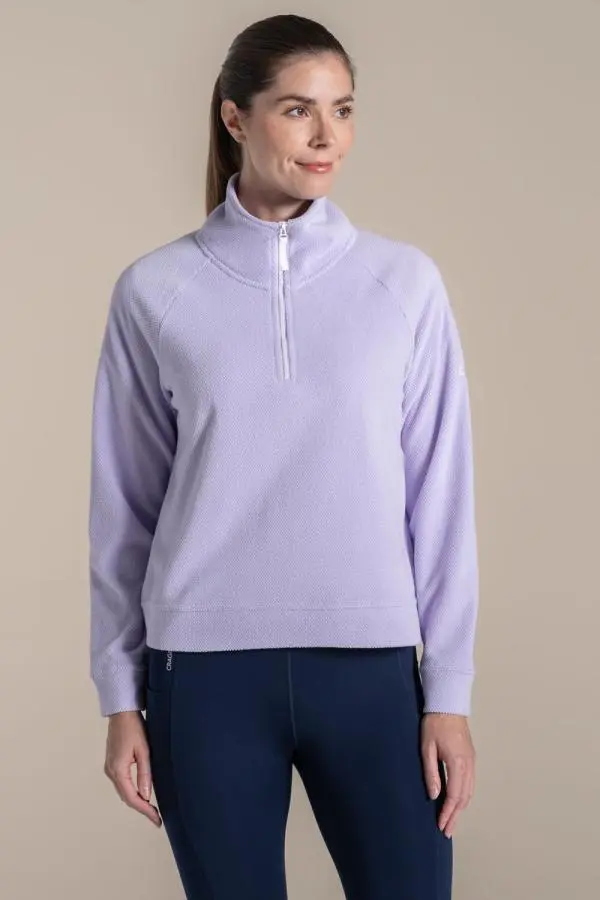 Craghoppers Women's Miska Lightweight Insulating Half Zip Fleece in Purple 