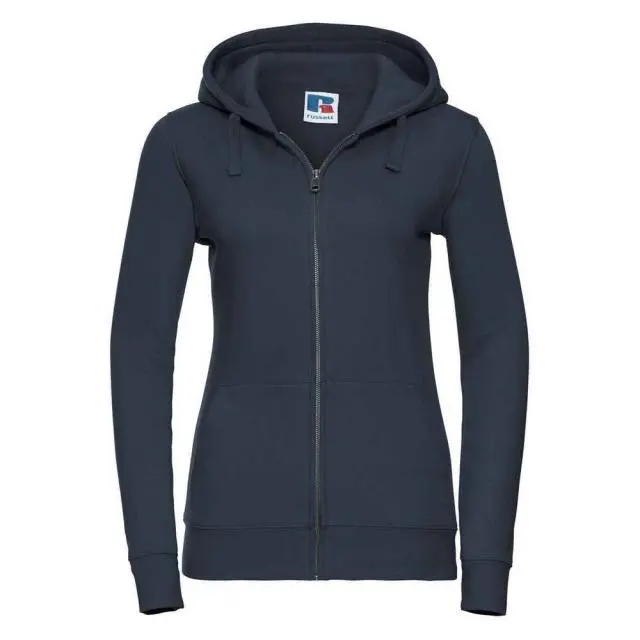 Russell Women's Authentic Full Zip Hoodie in Navy 