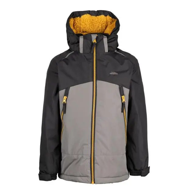 Trespass Boy's Discover Contrast Zip Jacket in Grey 