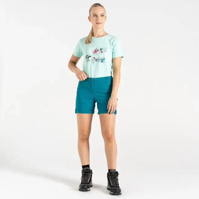 Dare 2b Women's Melodic II Lightweight Shorts in Dark Green 