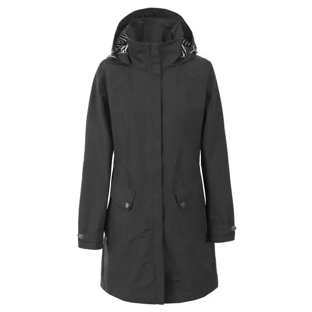 Trespass Women's Rainy Day Waterproof Jacket in Black 