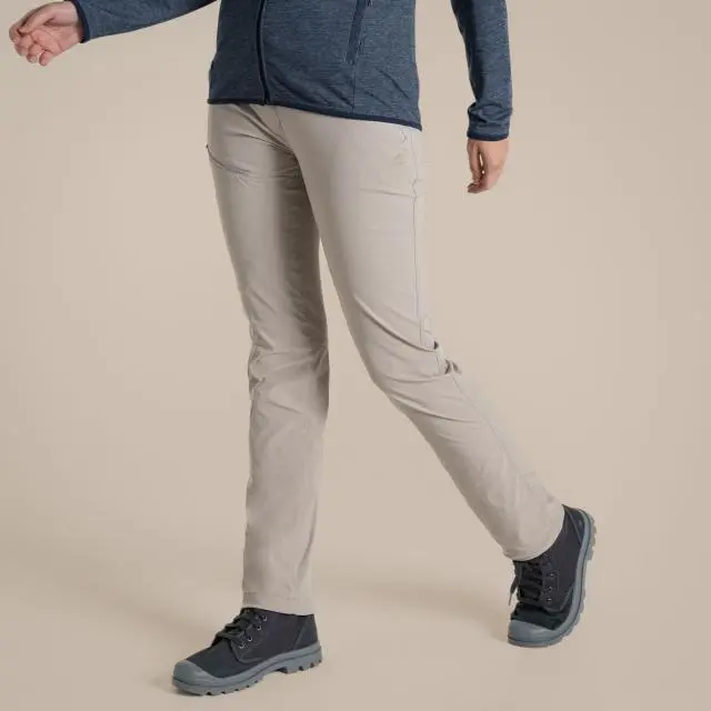 Craghoppers Women's Nosilife Anti-Insect Pro Lightweight Walking Trousers in Light Beige 