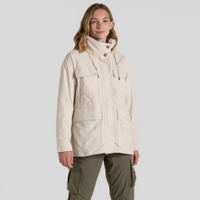 Craghoppers Women's NosiLife Adventure' Jacket in Cream | Size: 8
