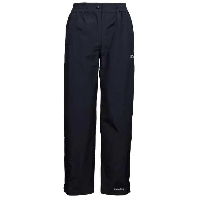Trespass Women's Tilbury TP75 Waterproof Trousers in Black 
