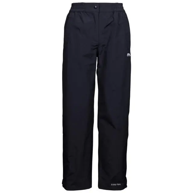 Trespass Women's Tilbury TP75 Waterproof Trousers in Black 