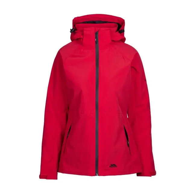 Trespass Women's Tilbury TP75 Waterproof Jacket in Red | Size: XS