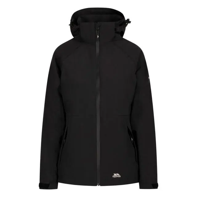 Trespass Women's Tilbury TP75 Waterproof Jacket in Black 