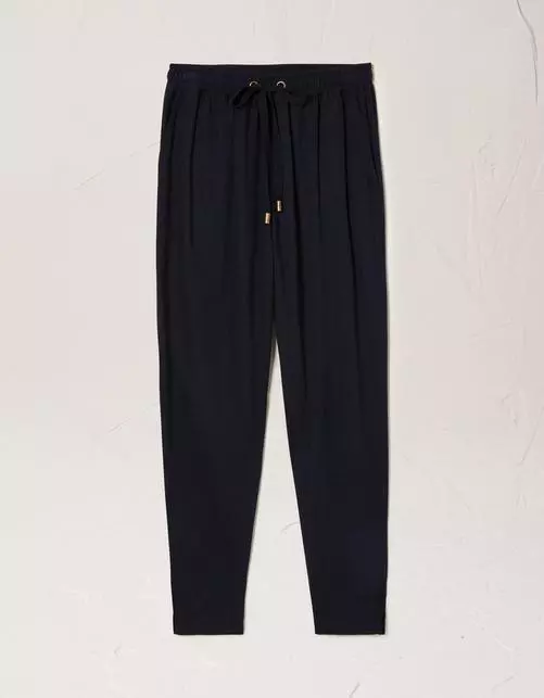 Pockets For Women Perth Linen Blend Tapered Trousers