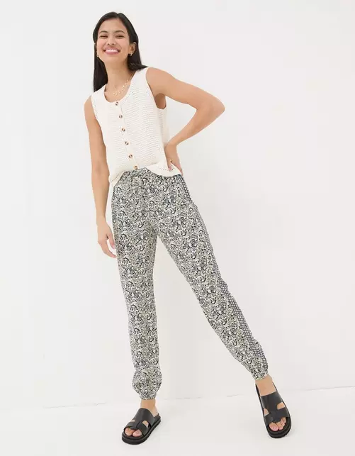 Lyme Inlay Floral Trousers