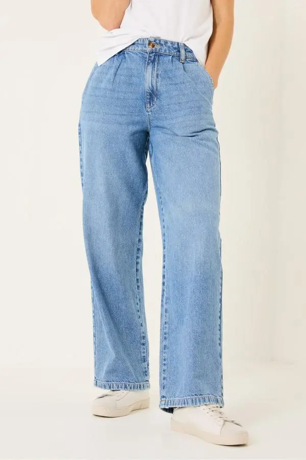 Fat Face - Ginger Denim Vintage Wide Leg Jeans