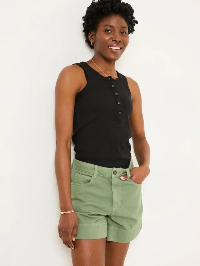 FatFace Broadway Mint Green Woven Shorts