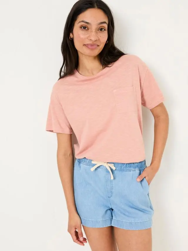FatFace Ashby Light Vintage Blue Drawstring Shorts
