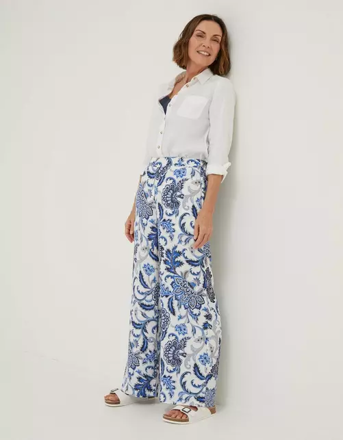 Palace Floral Palazzo Trousers