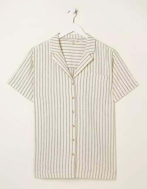 Mali Linen Blend Stripe Shirt