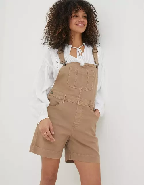 Shortie Canvas Dungarees