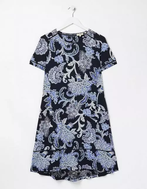 Simone Palace Floral Print Jersey Dress