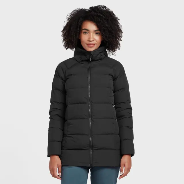 Montane Women's Tundra Insulated Hooded Down Jacket, Black