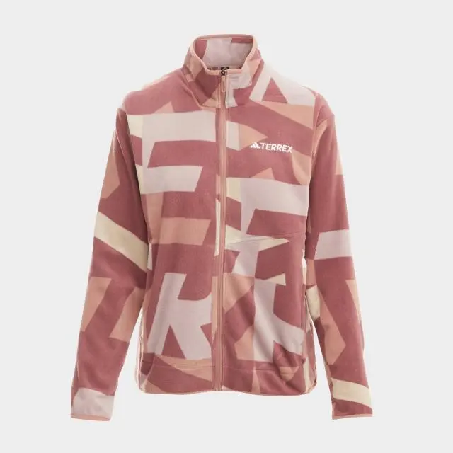 adidas Terrex Women's Multi-Printed Full-Zip Fleece Jacket