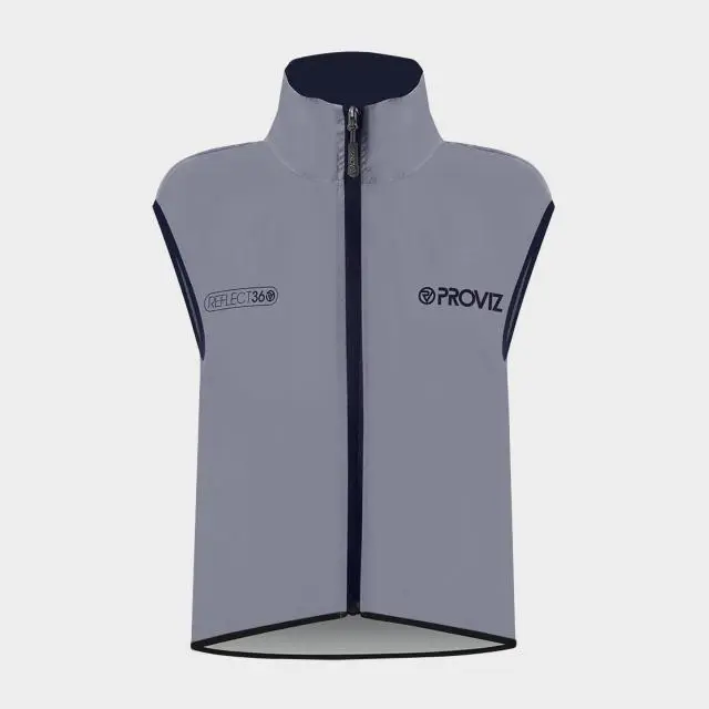Proviz Sports Women's Fully Reflective Cycling Gilet, Grey