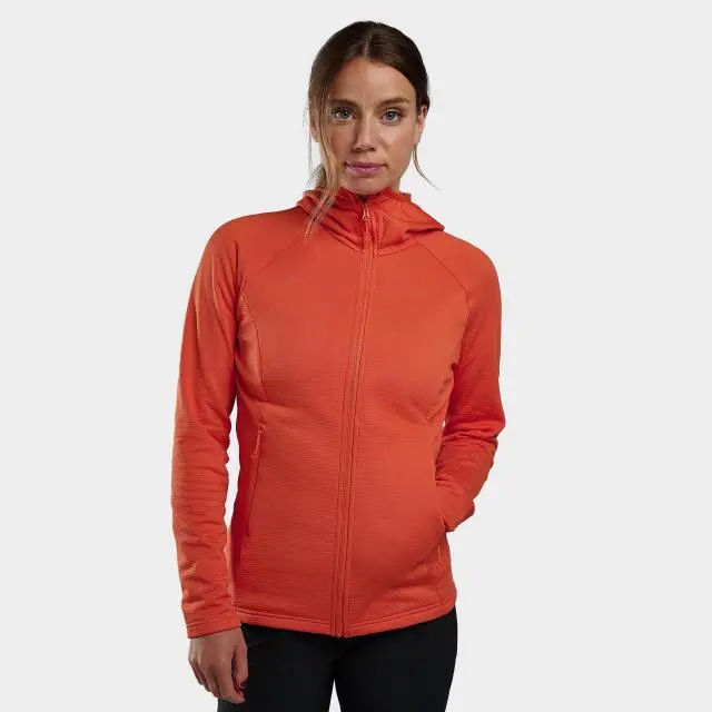 Montane Women's Protium Hooded Fleece Jacket, Orange