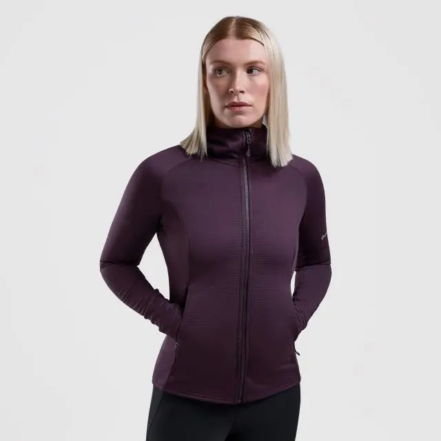 Montane Women's Protium Hooded Fleece Jacket, Purple