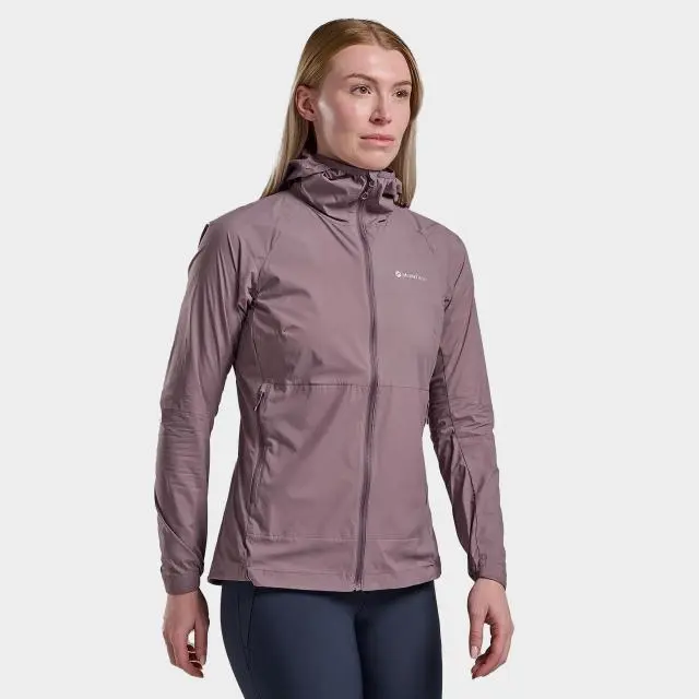 Montane Women's Featherlite Hooded Windproof Jacket, Purple