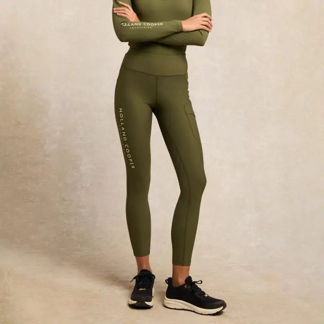 Holland Cooper Womens Chiltern Leggings, Green
