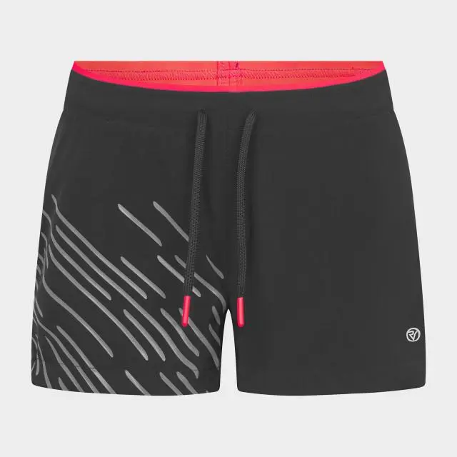 Proviz Sports Women's Lightweight Running Shorts, Black