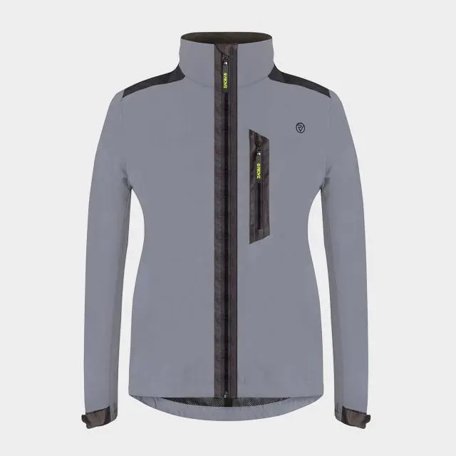 Proviz Sports Women's City Reflective Commuter Cycling Jacket, Grey