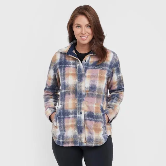 Columbia Women's Benton Springs Fleece Shirt Jacket, Multi Coloured