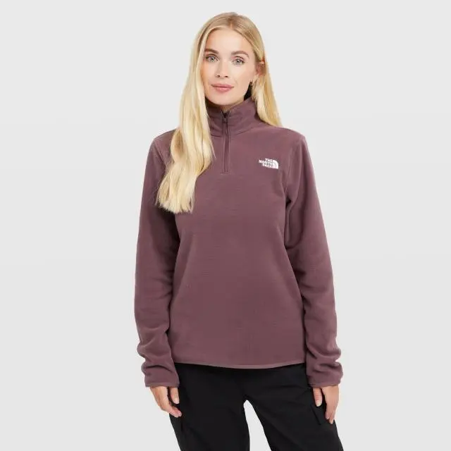 The North Face Women's Glacier 1/4 Zip Fleece, Purple