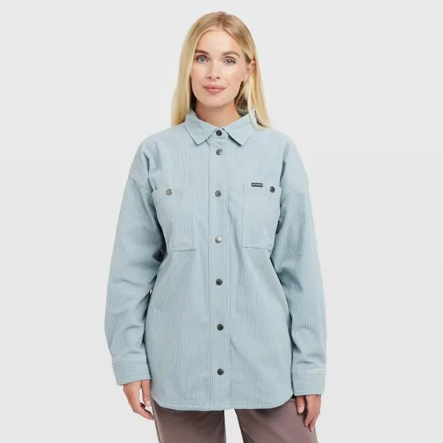 Columbia Women's Blue Point Creek Corduroy Shirt Jacket, Blue