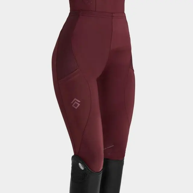 Aztec Diamond Women's Core Knee Grip Leggings, Red
