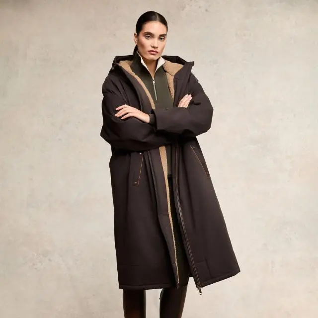 Holland Cooper Women's One-Size Waterproof Coat, Brown
