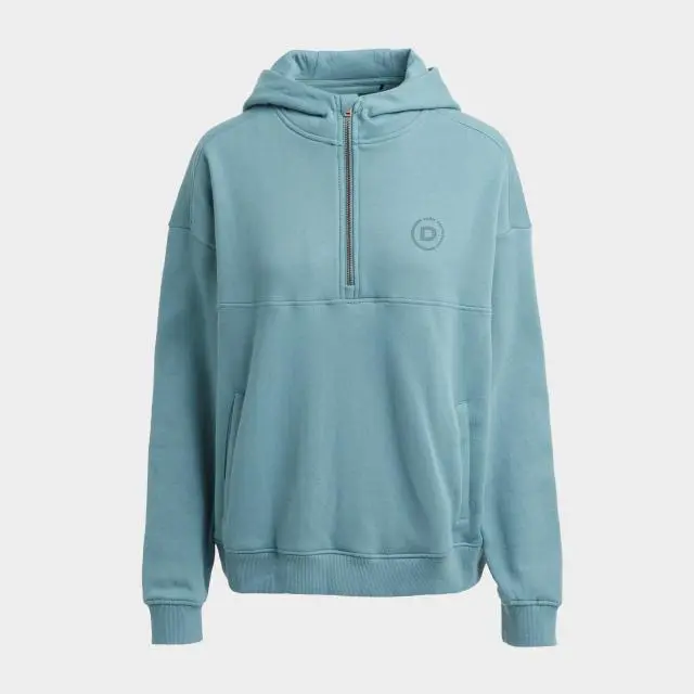 Dublin Women's the 1/4 Zip Hooded Fleece Pullover, Teal