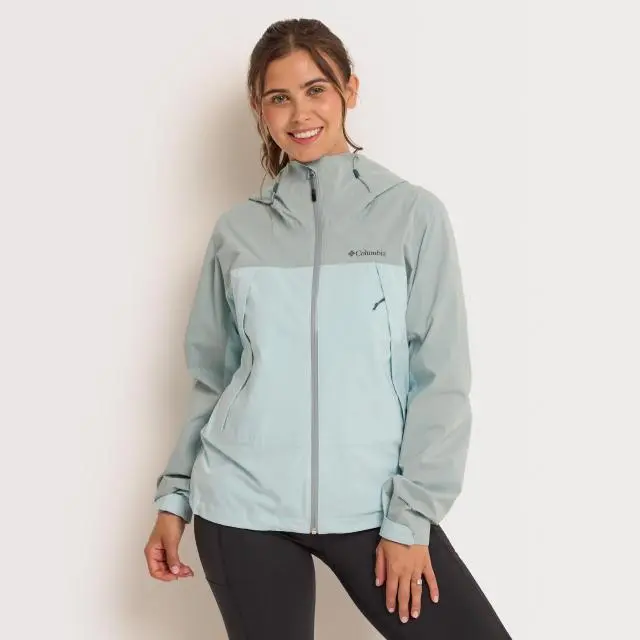 Columbia Women's Boulder Falls Waterproof Jacket, Blue