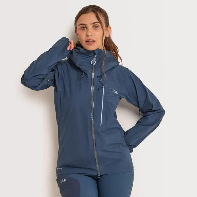 Rab Women's Firewall Alpine Waterproof Jacket, Tempest Blue