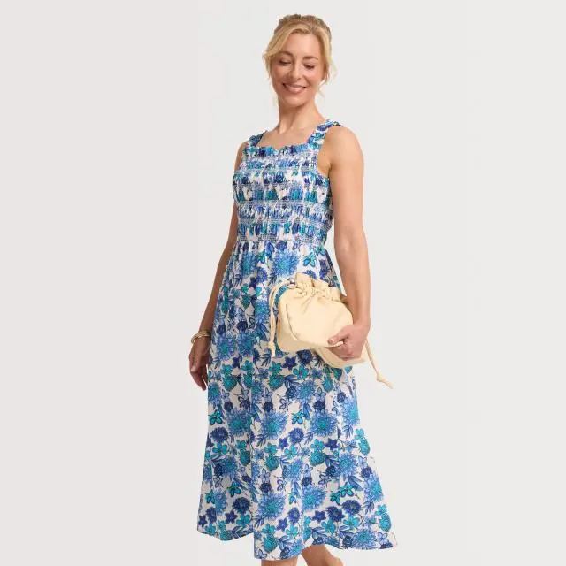 Regatta Women's Matira Dress, Sonic Blue Dahlia Floral