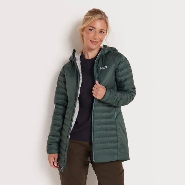 Jack Wolfskin Women's Routeburn Pro Parka Jacket, Dark Green