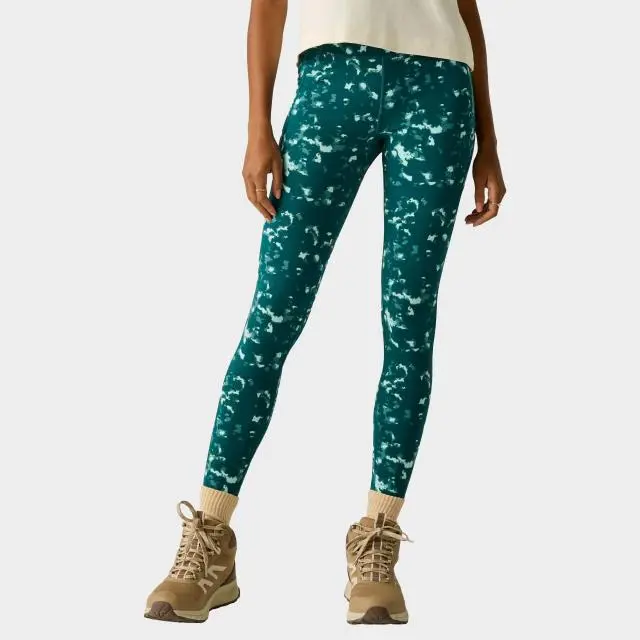Regatta Women's Outdoor Comfort Contour Leggings, Mediterranean Brushstroke Print