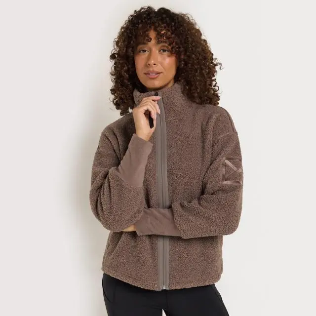 Didriksons Women's Mella Full Zip 3, Bark